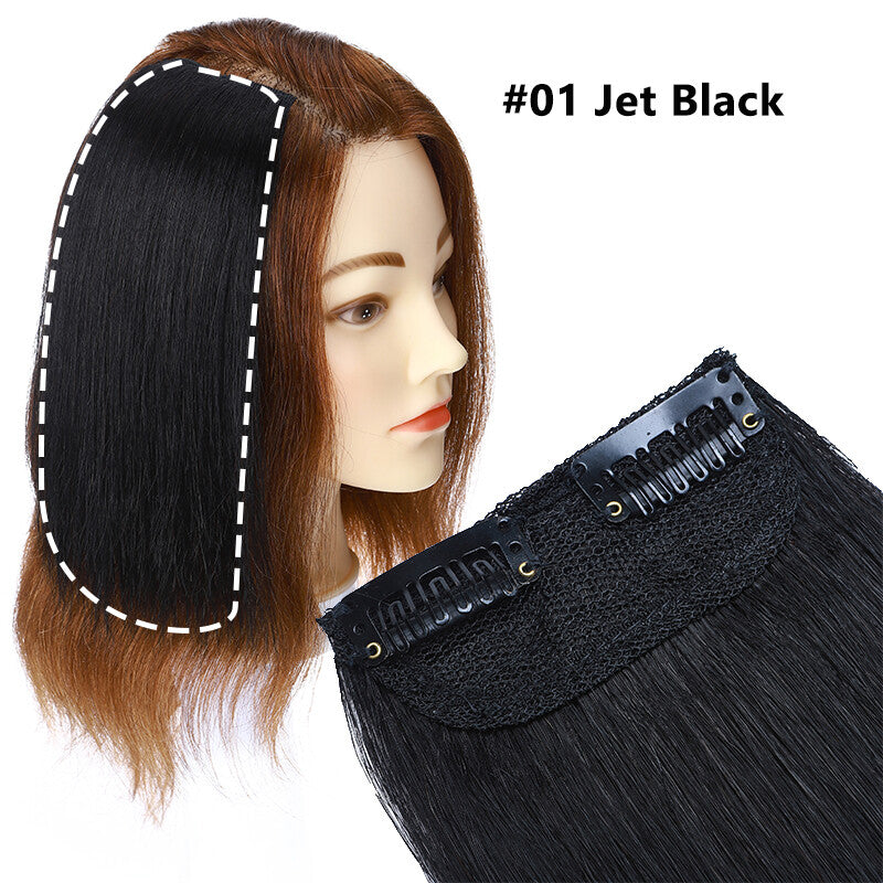 Mini Clip-In Remy Human Hair Extensions, Short Hair Piece, Easy Application