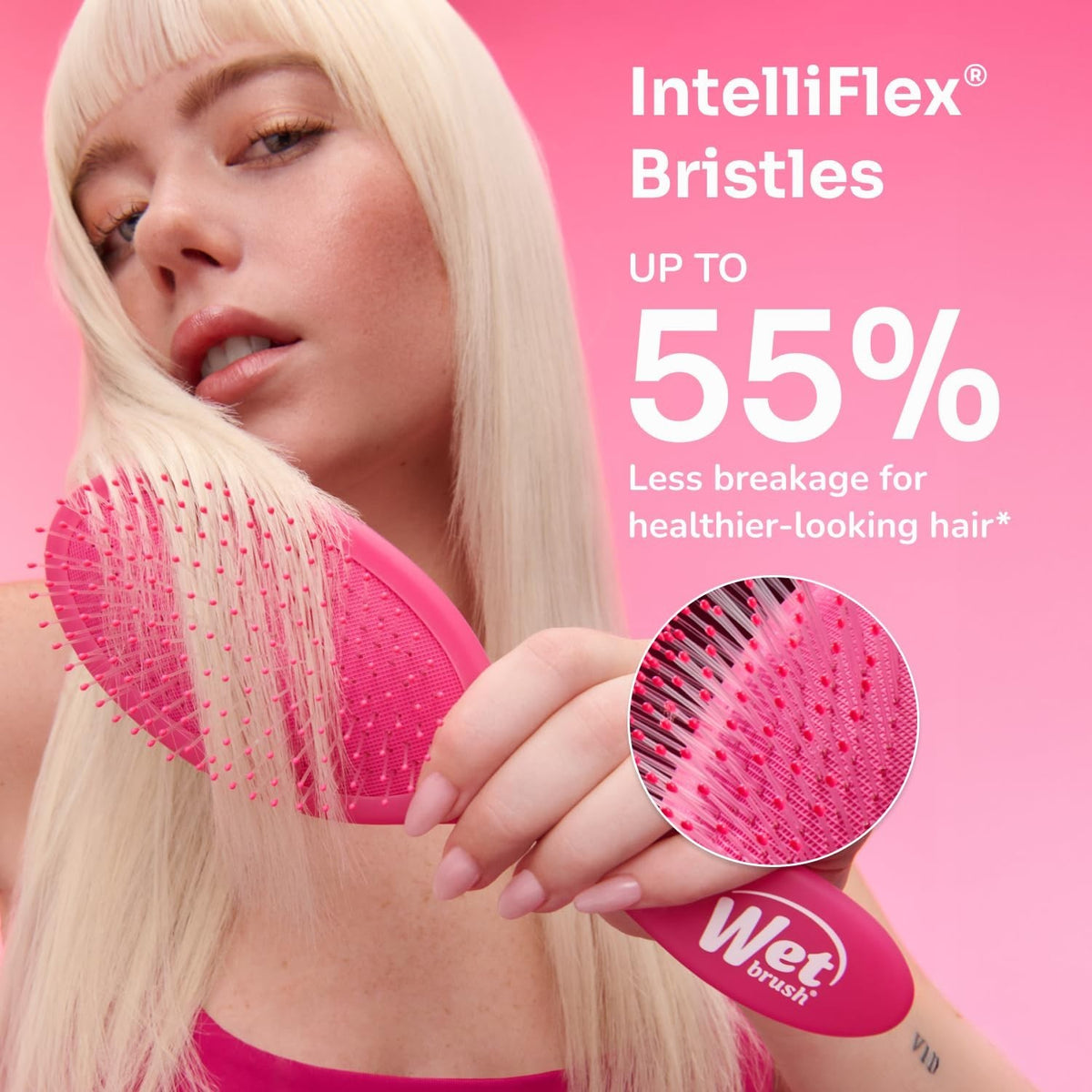 Detangling Hair Brush for All Hair Types - Gentle, Painless Styling Tool