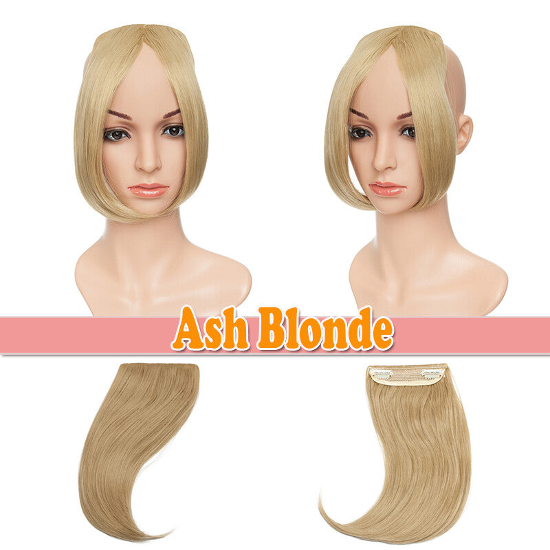Clip-In Thin Neat Bangs Hairpiece for Front Fringe Hair Extensions