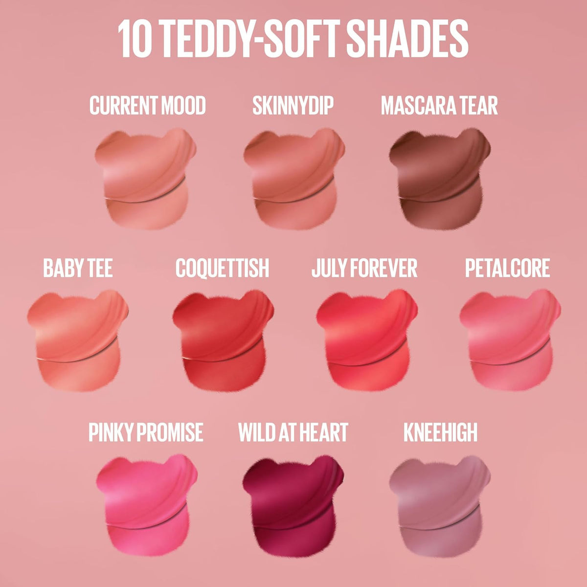 Long Lasting Lip Tint - Matte Liquid Lipstick with Up to 12HR Wear, Buildable Shades