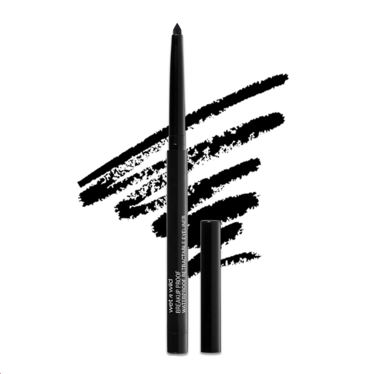 16-Hour Waterproof Retractable Eyeliner - Matte Black, Smudge-Proof