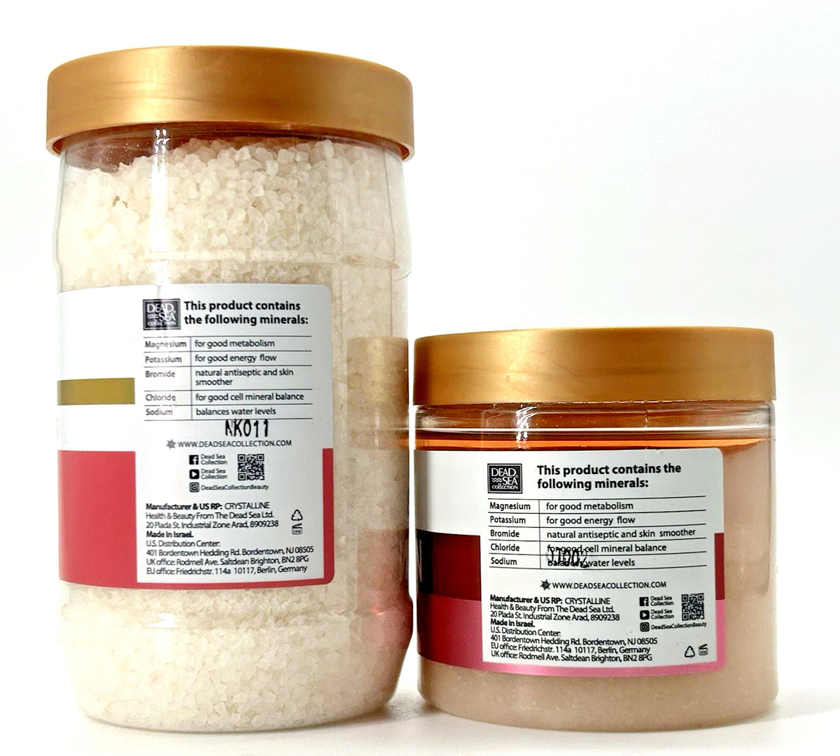 Dead Sea Collection Watermelon Bath Salts (34.2 oz)&Mineral Salt
