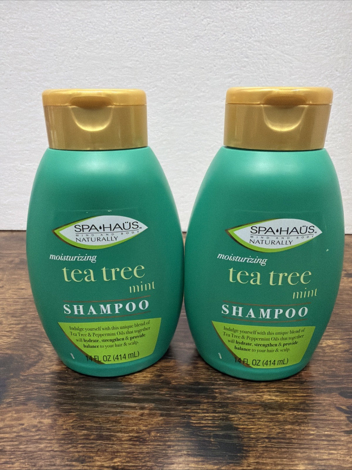 Tea Tree Mint Shampoo - Hydrating Hair Care for Men & Women, 14 Fl Oz, Pack of 2