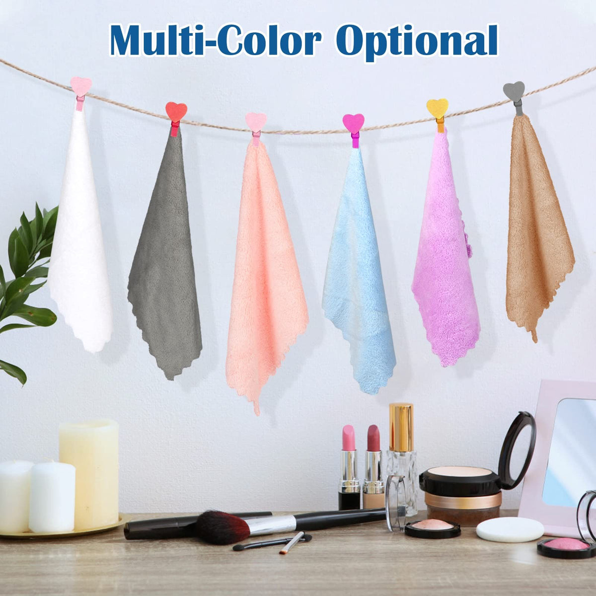 Makeup Remover Cloths - Ultra Soft Reusable Facial Cleansing Pads, Pack of 24