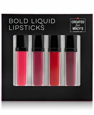 Liquid Lipstick Set - Assorted 4 Pack, 0.18 oz Each for Bold Lip Looks