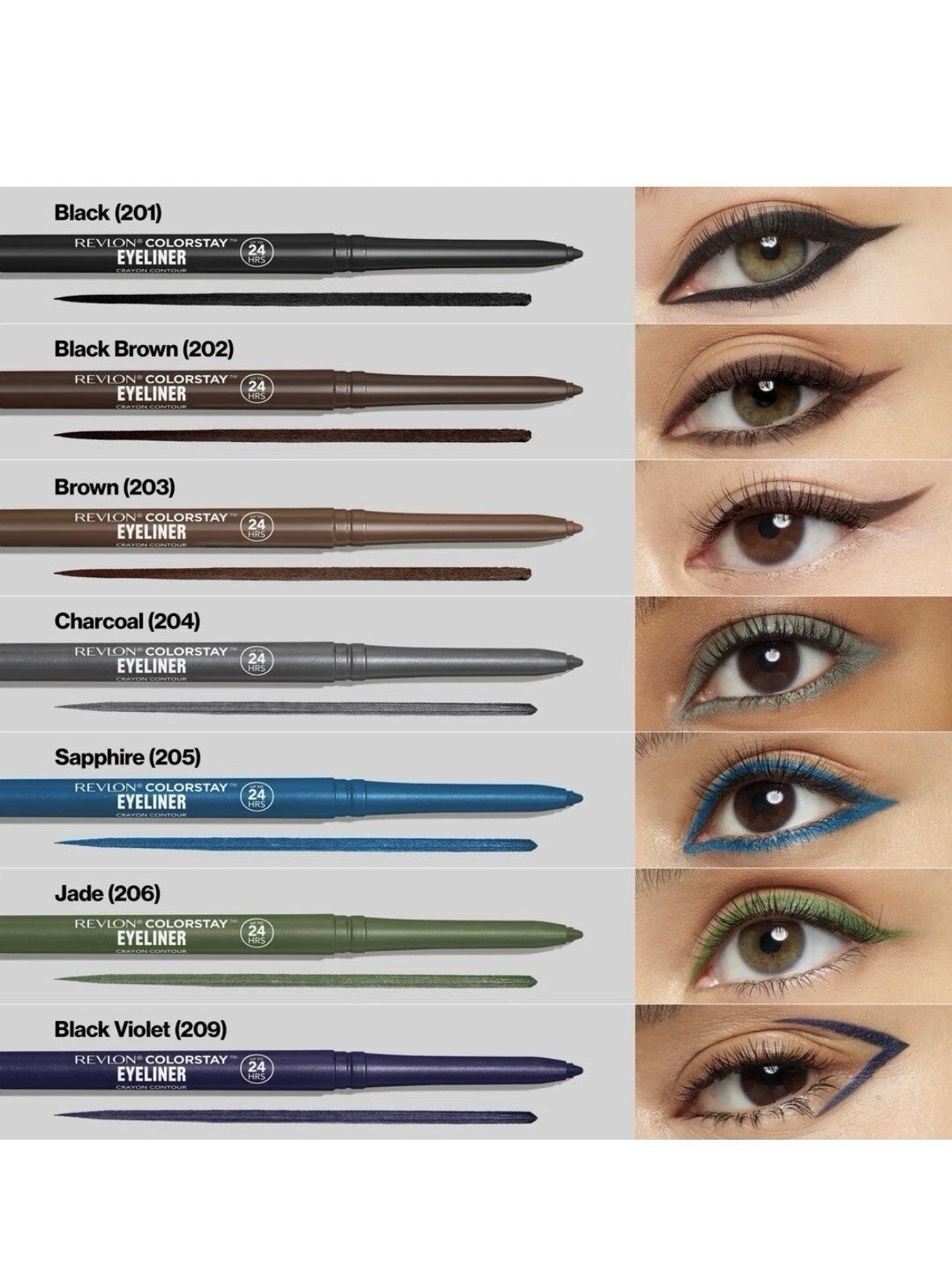 Revlon ColorStay EyeLiner Pencil - Multiple Shades for Precise Eye Makeup
