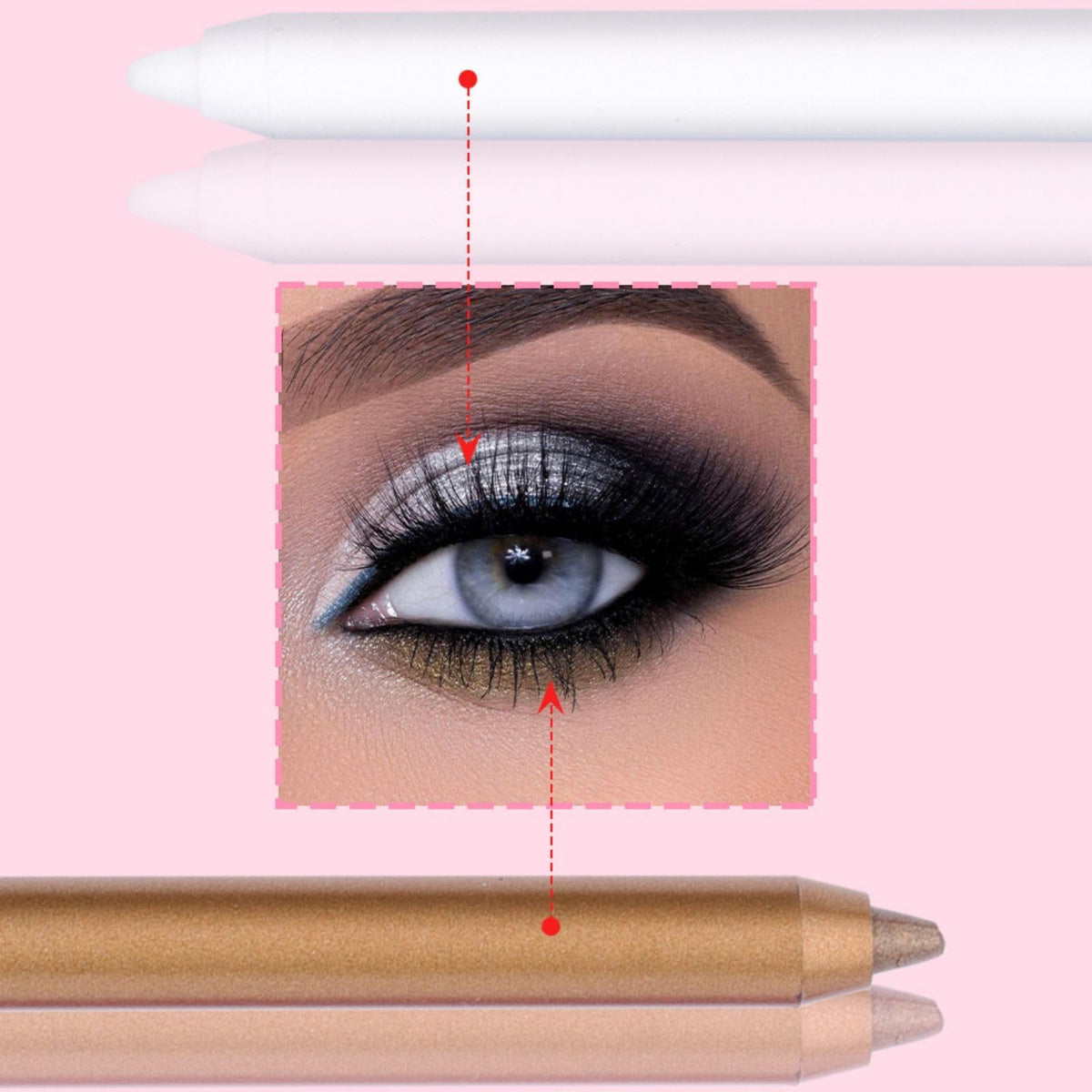 12 Colors Eyeliner Set - Metallic Pearl Shades for Eye Makeup & Art