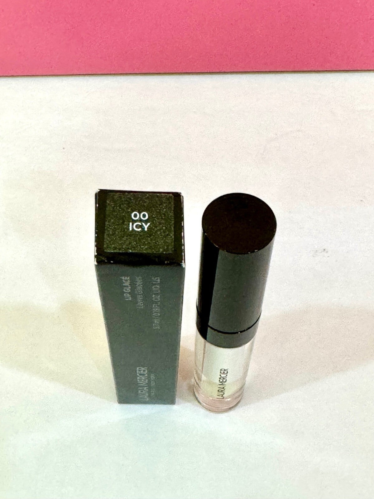 Lip Gloss Set - Icy Clear Lip Shine, 0.19 fl oz, Full Size New