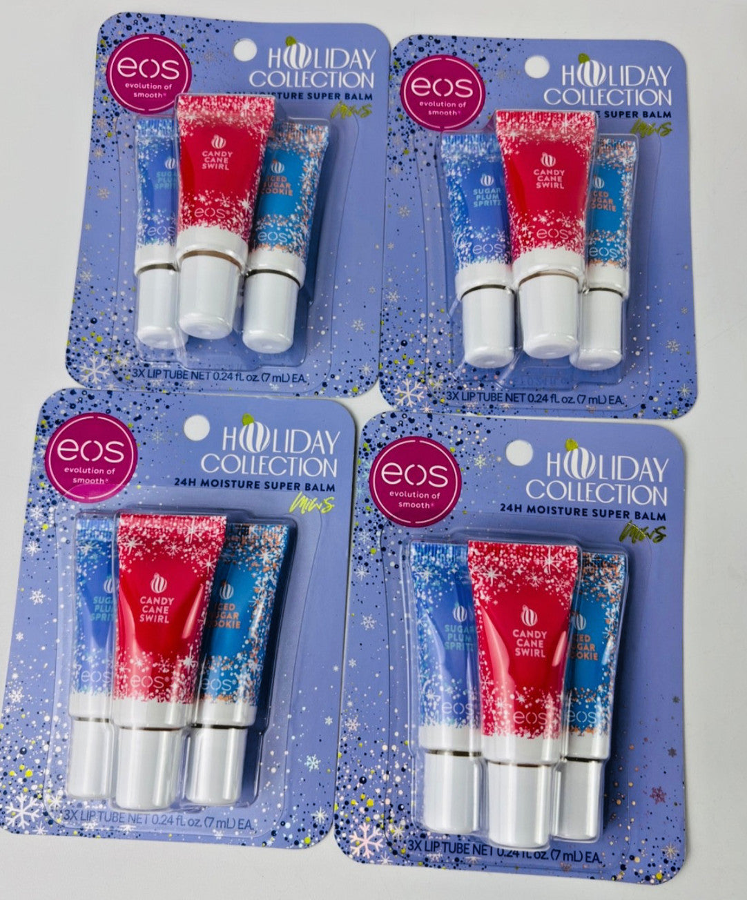 EOS Holiday 24H Moisture Super Balm Set - Limited Edition 12 Pack