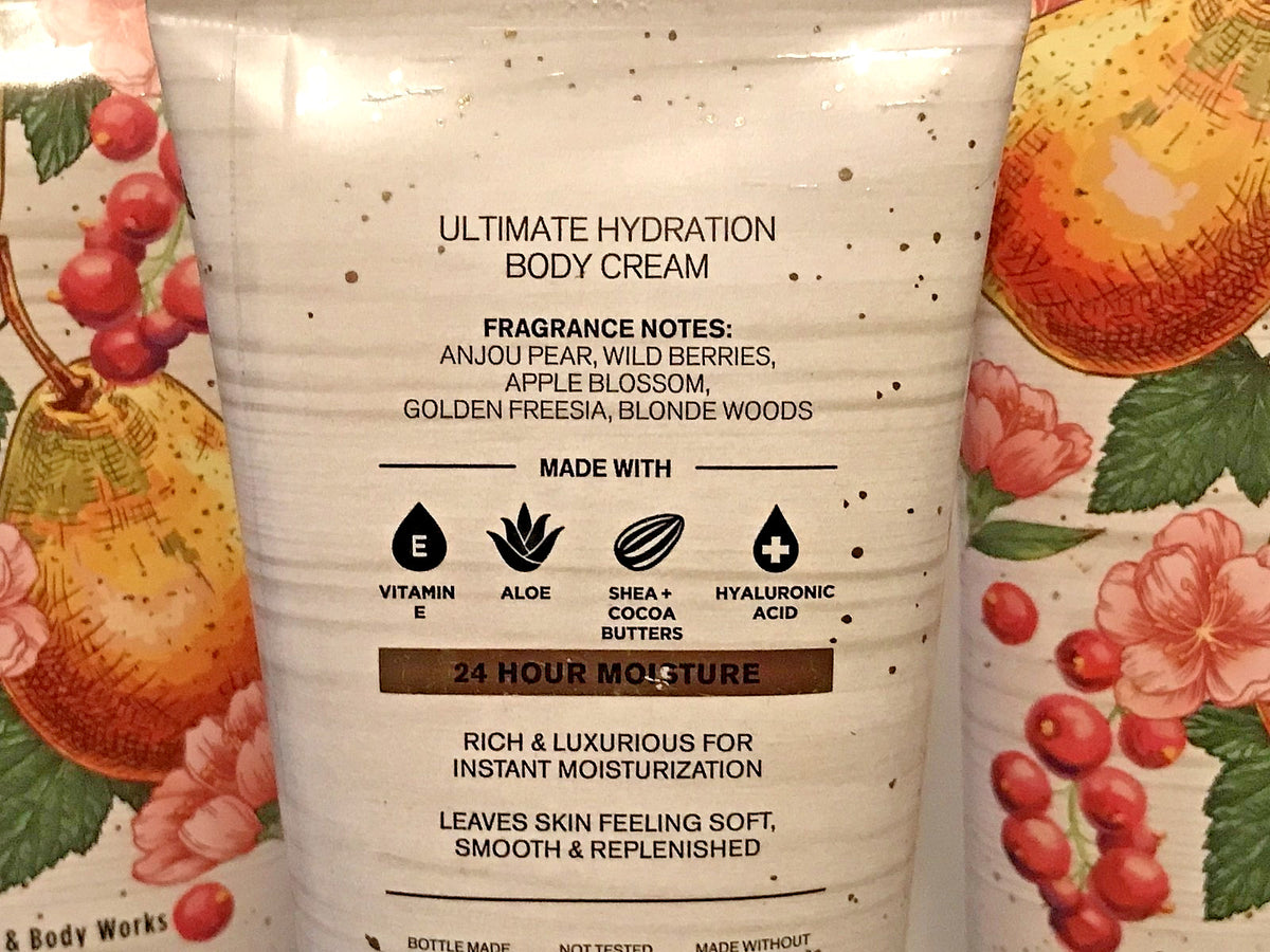 Pearberry Body Cream 24-Hour Moisture 8 oz - 3 Pack