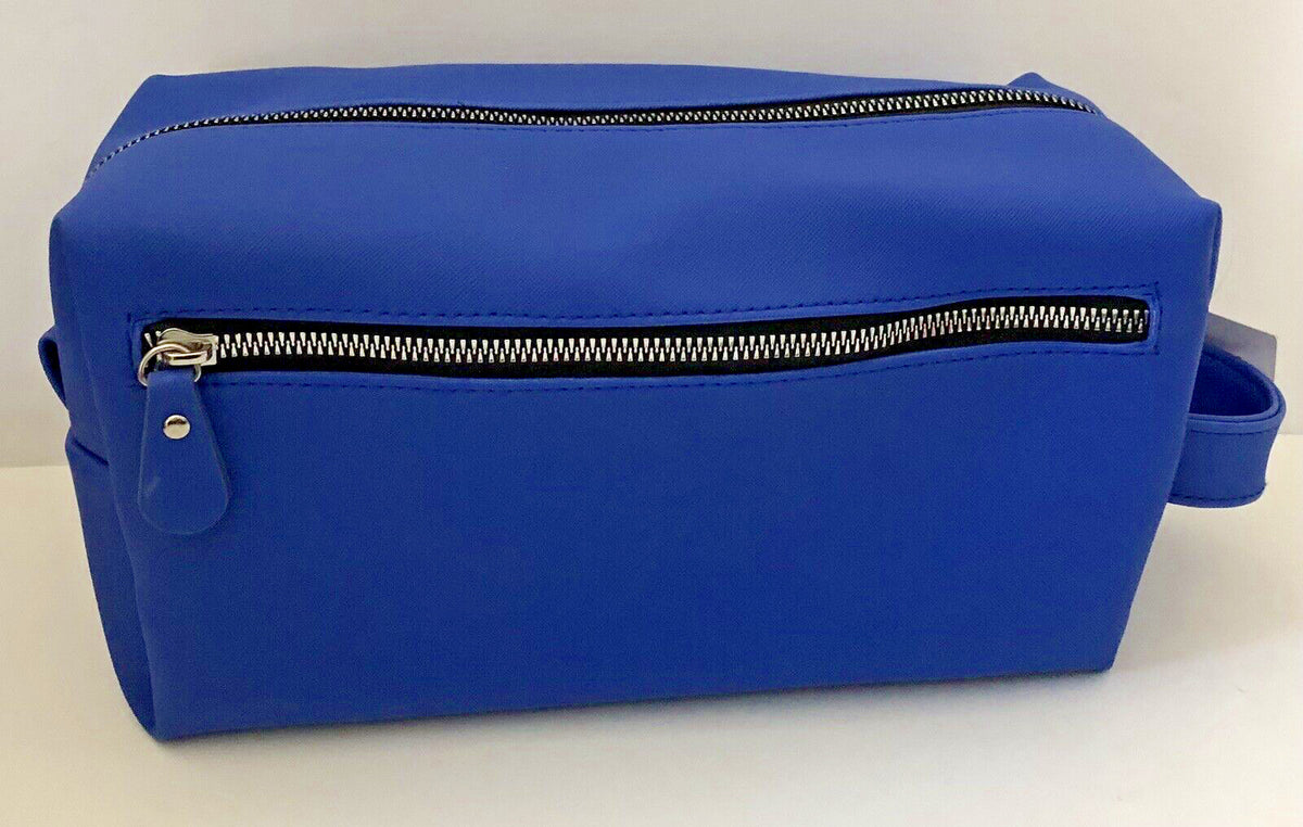 Travel Toiletry Bag - Unisex Cosmetic Shaving Organizer Blue