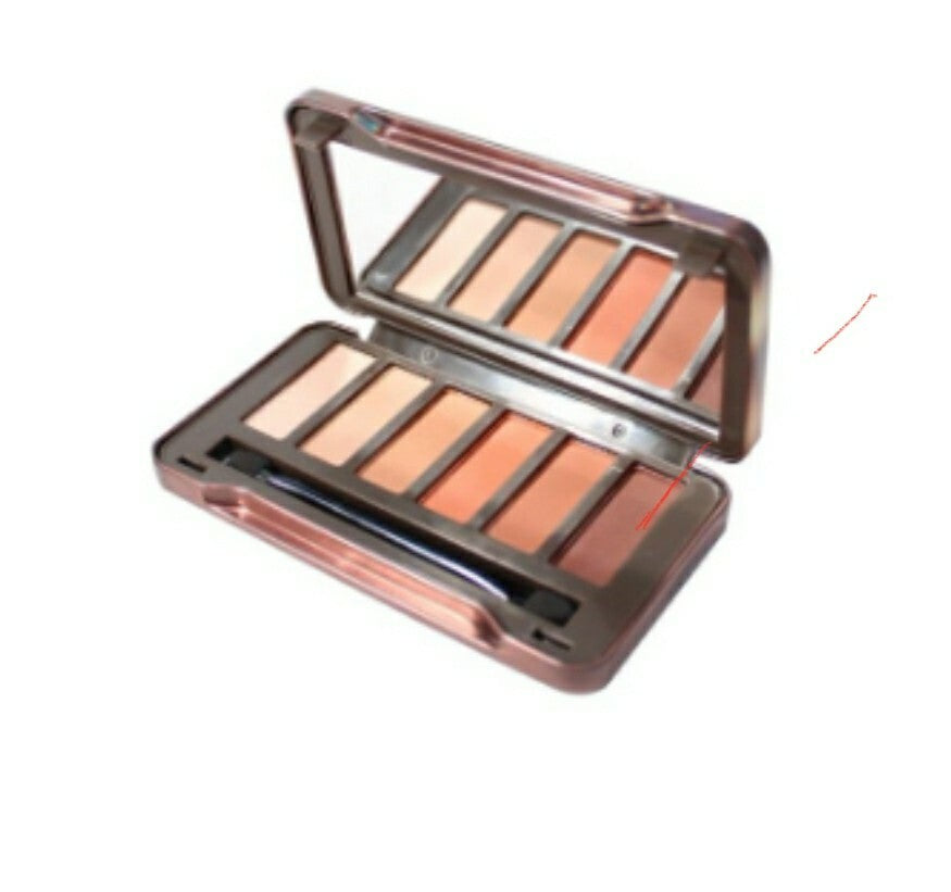 Heat Fire Eyeshadow Palette Mini – 6 Tone Colors, Soft Texture, Compact