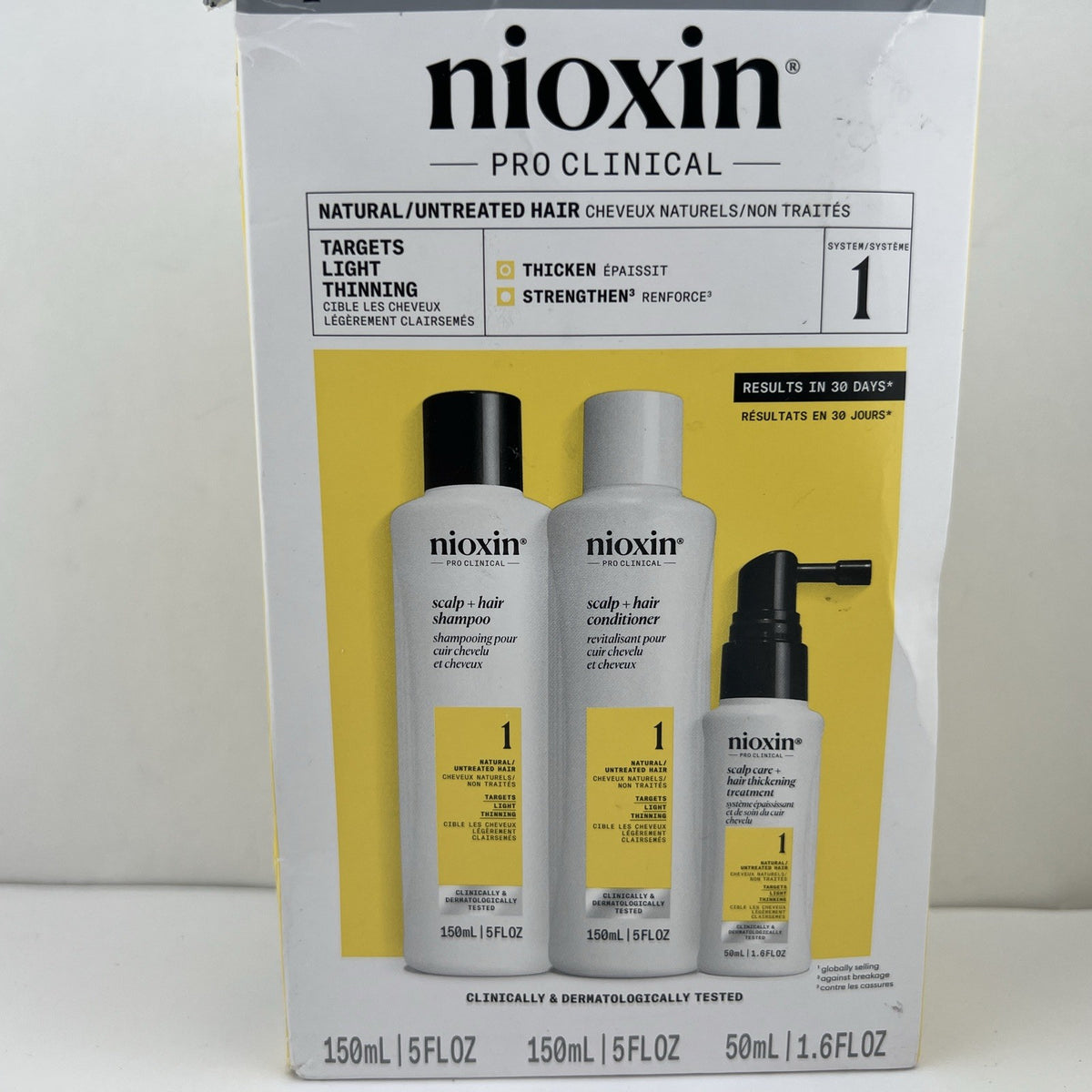 Nioxin System 1 Hair Thickening Kit - Natural Untreated Hair