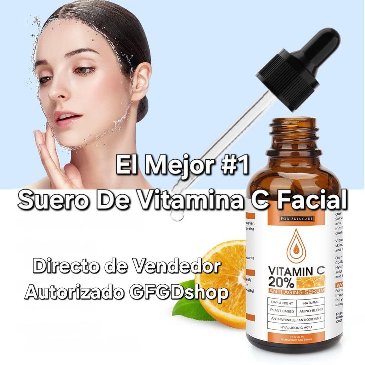 Vitamin C Serum for Face with Hyaluronic Acid & Retinol - Anti-Aging & Brightening