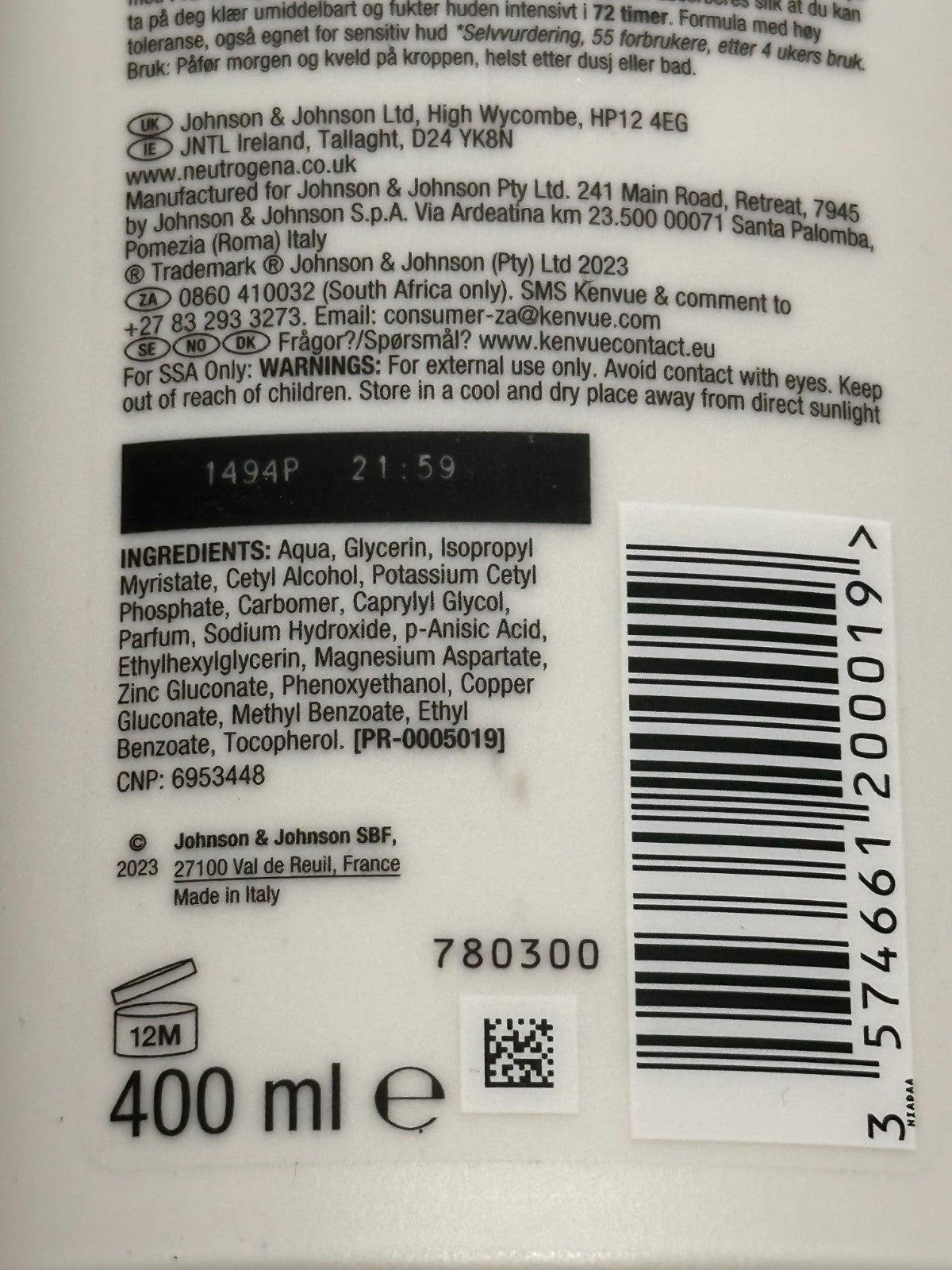 Neutrogena Visibly Firming Body Lotion - 2 Pack