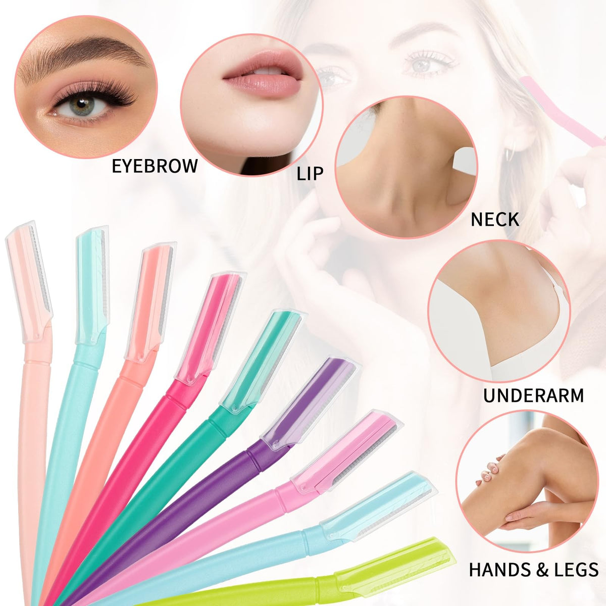 Dermaplaning Tool 3-Pack for Sensitive Skin - Exfoliating & Facial Hair Removal