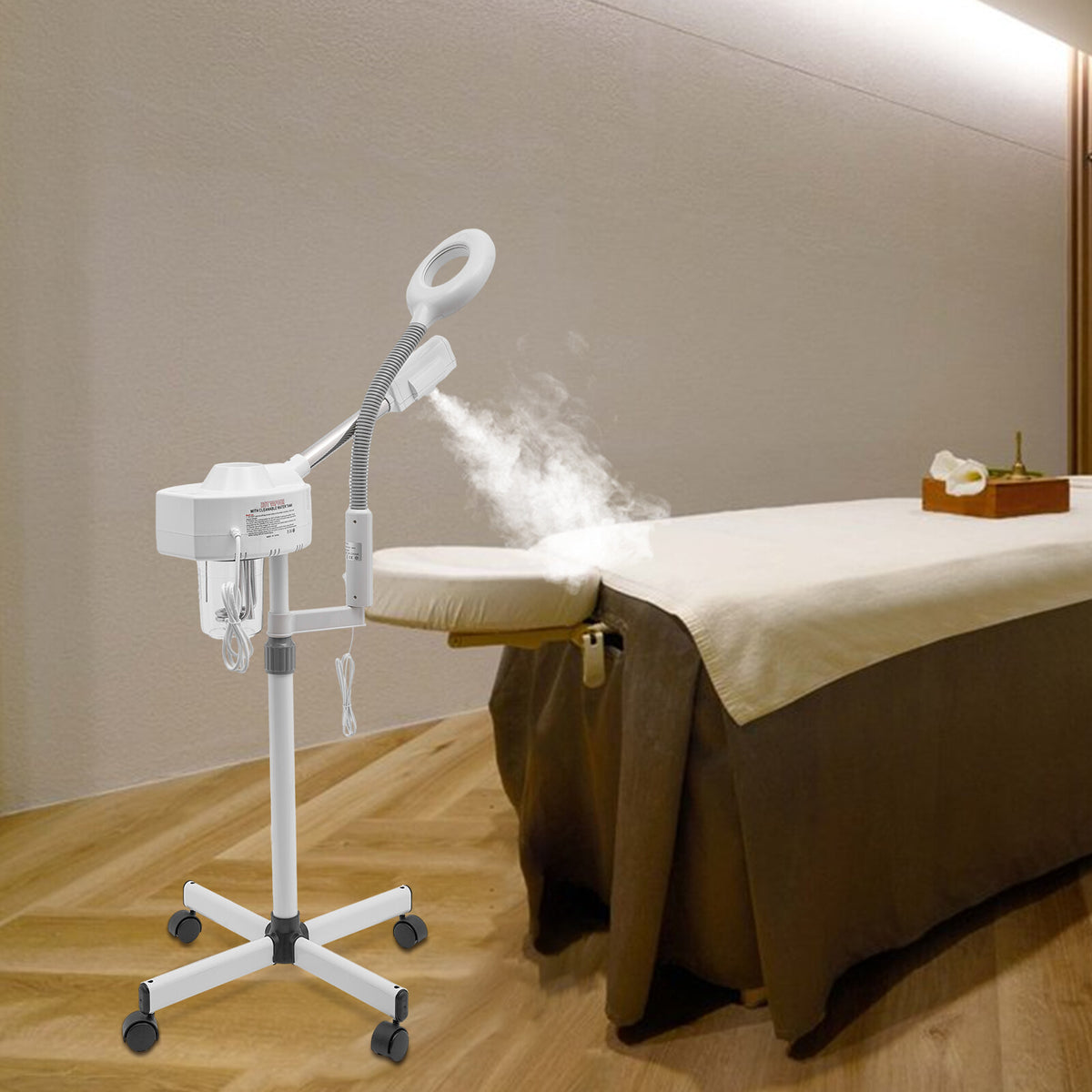 Professional 2-in-1 Facial Steamer for Skin Care with Magnifier - Home Use