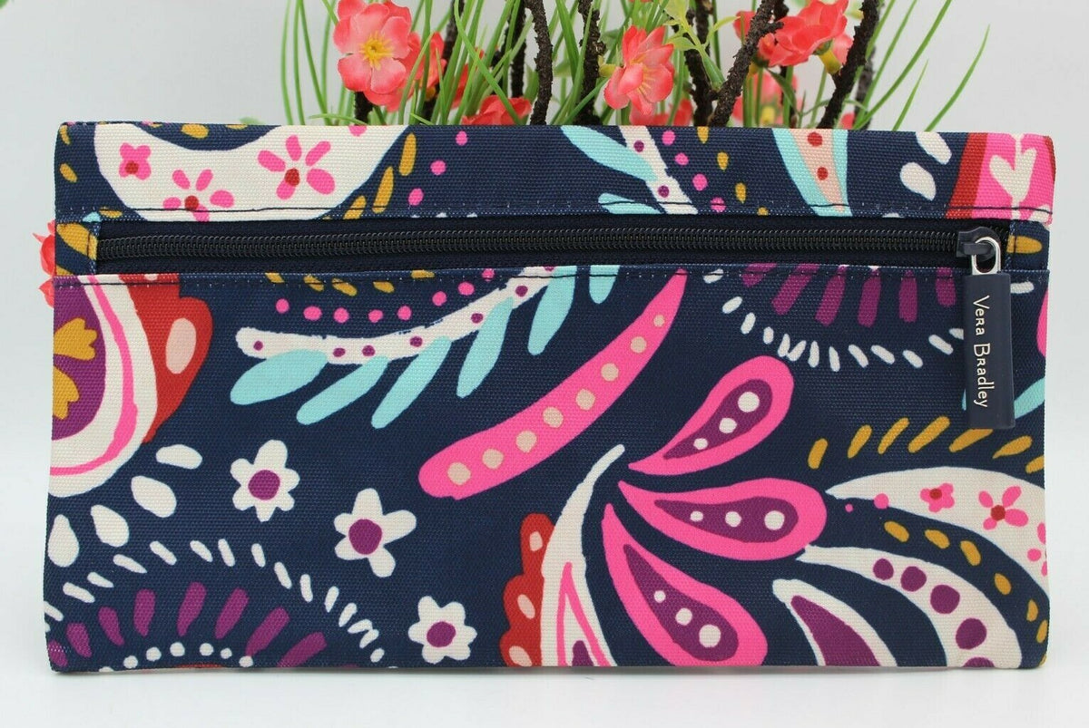 Lightweight Water-Resistant Pencil Pouch with Paisley Pattern - Vera Bradley