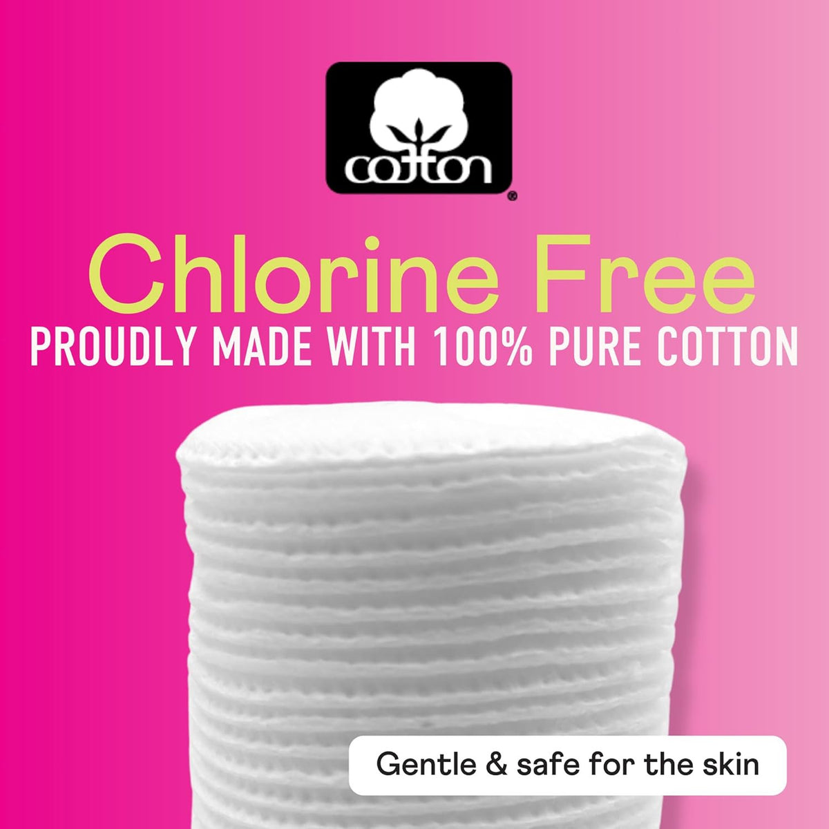 Cotton Rounds for Makeup Removal & Skincare - 100% Chlorine Free, Hypoallergenic, Pack of 300