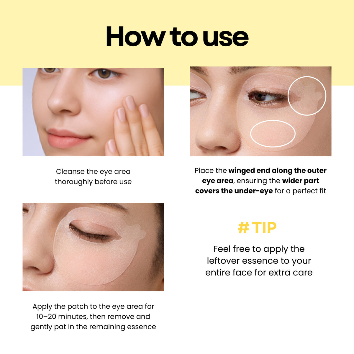 Vitamin C Eye Masks - Brightening Under-Eye Patches for Puffiness & Fine Lines
