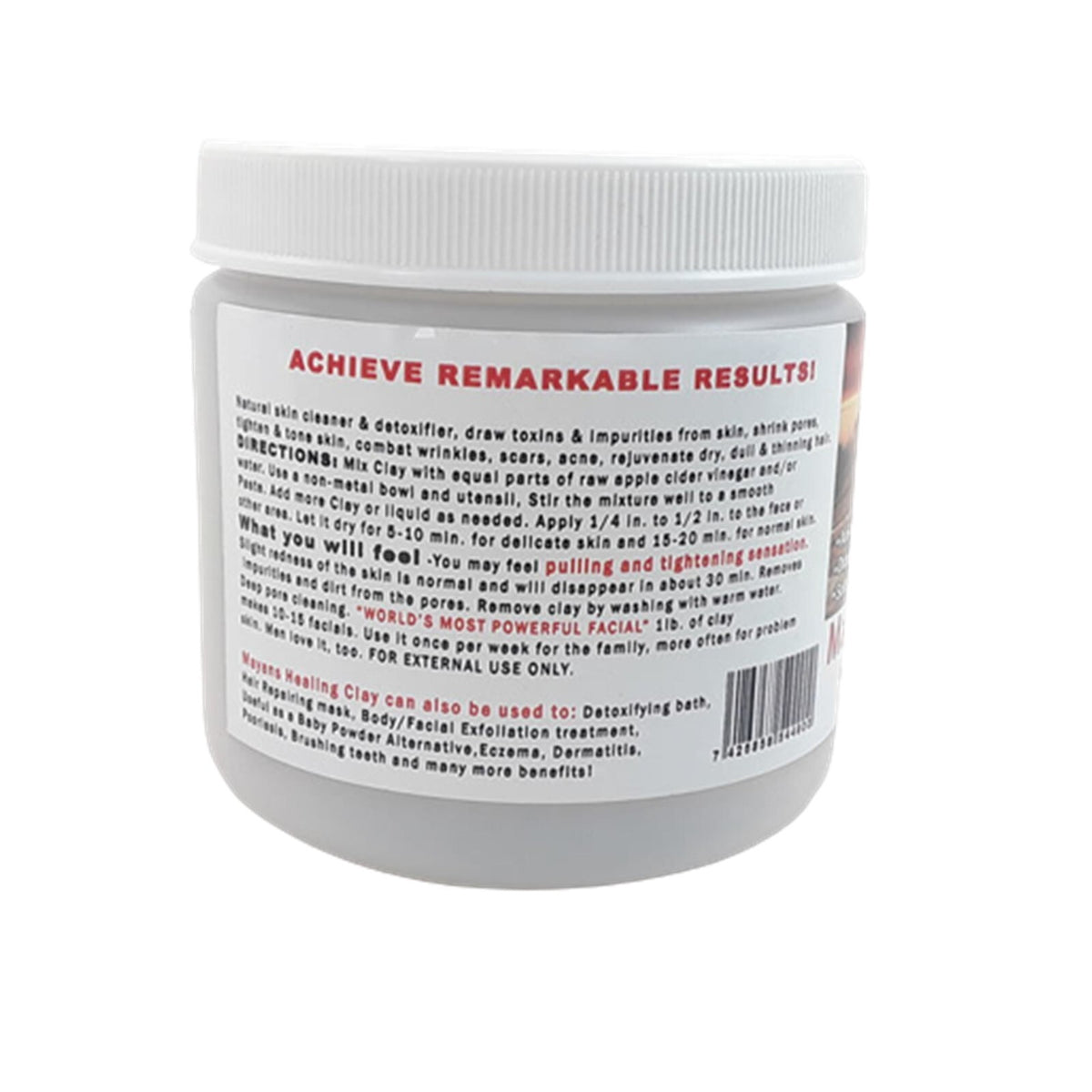 Bentonite Clay Facial Mask - 1 Lb Deep Pore Cleansing