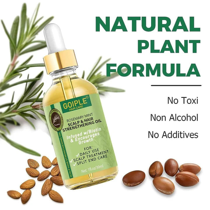 Chebe Oil for Hair Growth - Rosemary Mint Scalp Treatment Duo