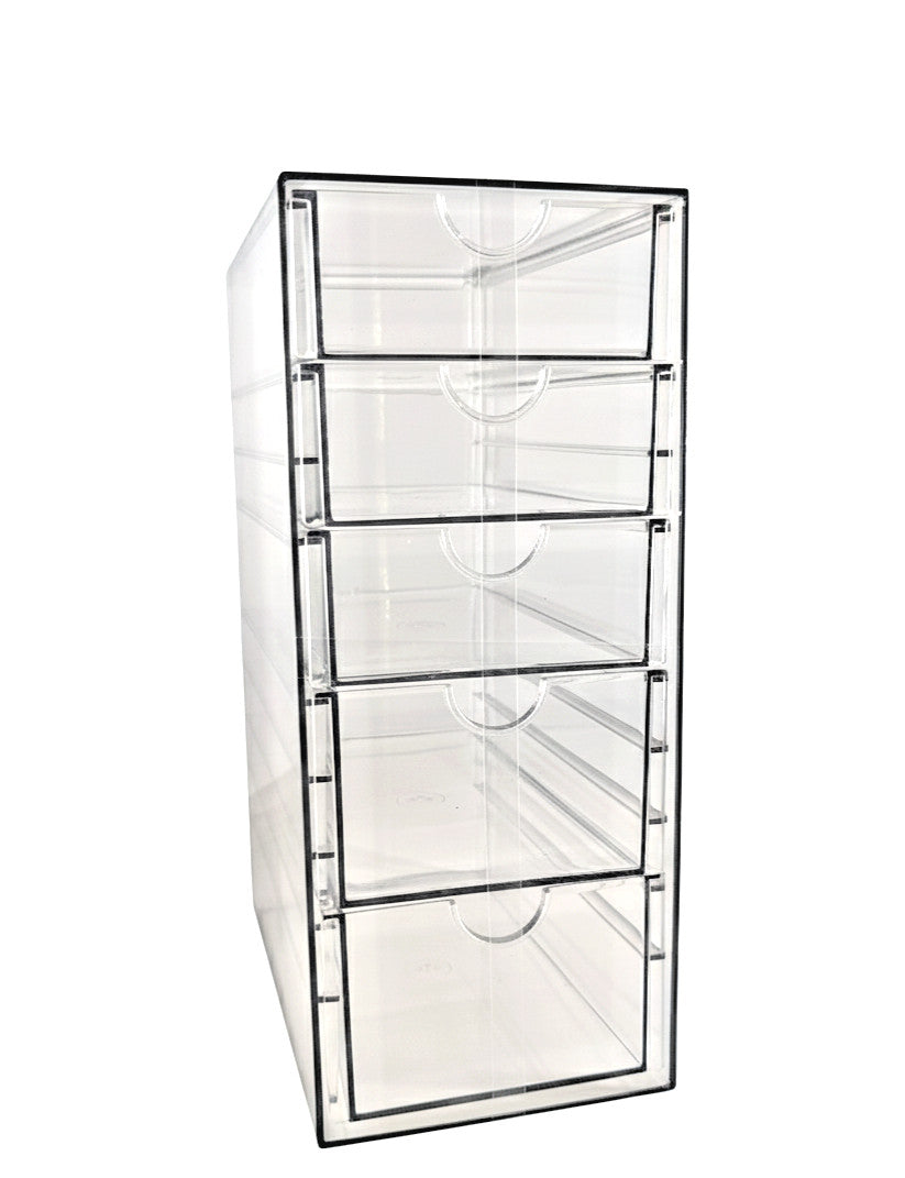 Acrylic Jewelry & Makeup Organizer with Multiple Drawers - Sturdy Storage Solution