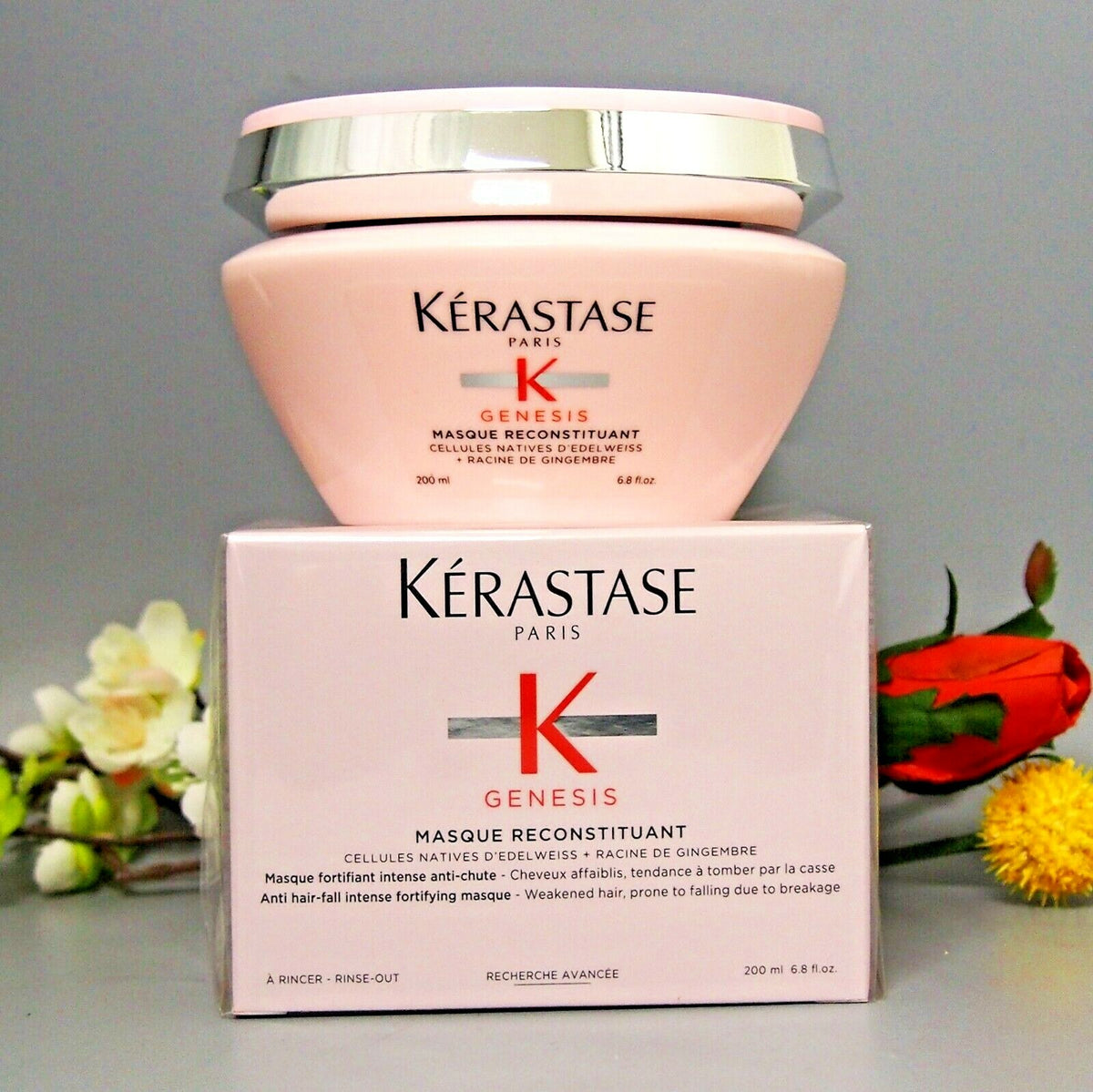 Kerastase Genesis Masque Reconstituant Hair Mask 200ml - Anti-Hair Fall Nourishing Treatment