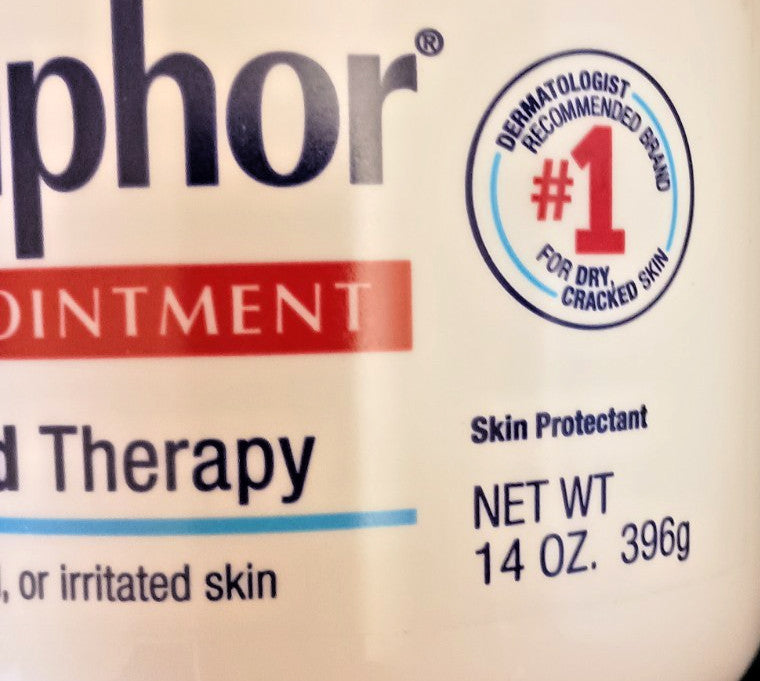 Aquaphor Healing Ointment Advanced Therapy Skin Protectant, 14 oz, 5 Pack