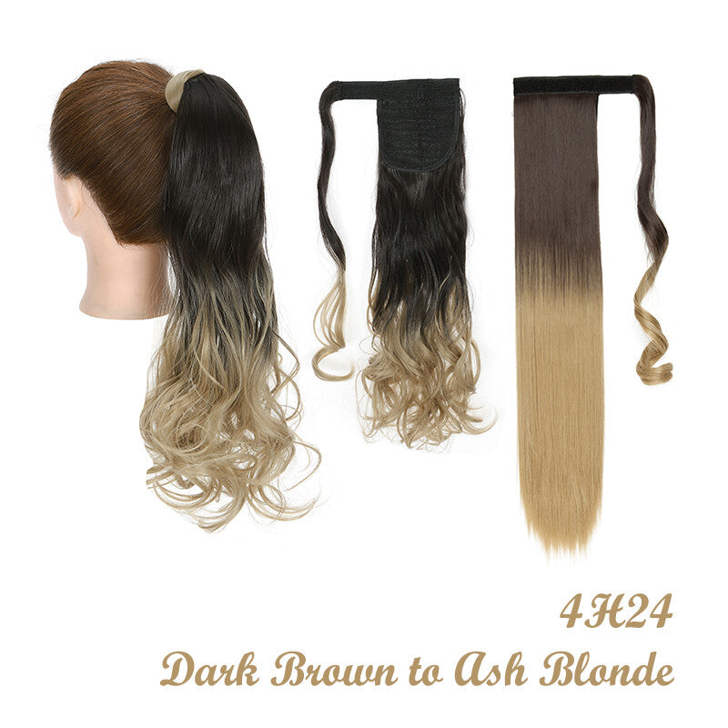 Ponytail Wrap Around Hair Extensions - Clip-In & Thick Styling