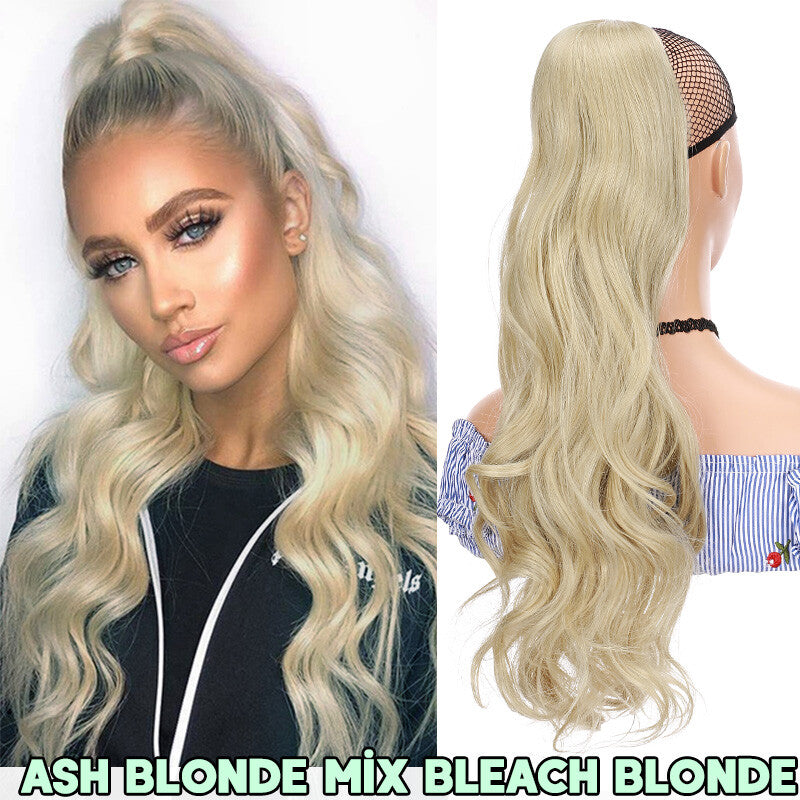 Big Curly Synthetic Ponytail Extensions 200g Thick Clip-In Hair Piece