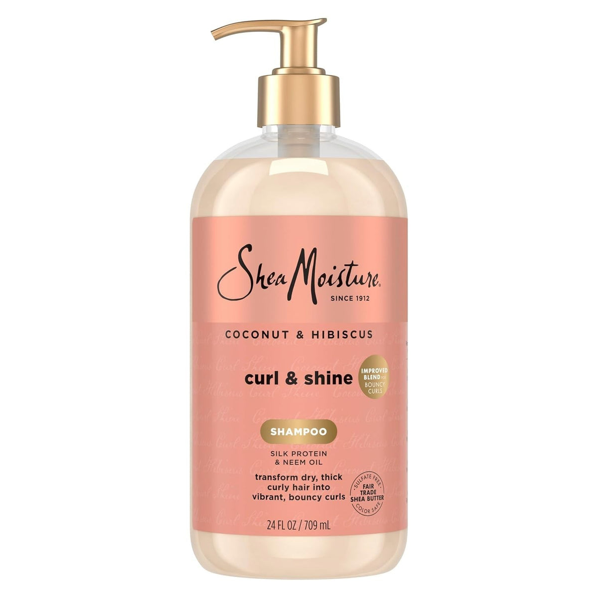 Curl-Defining Coconut & Hibiscus Shampoo for Moisturizing & Strengthening