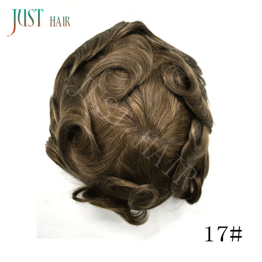 Men's Human Hair Toupee Wigs - Natural-Looking Lace Hair System for Men