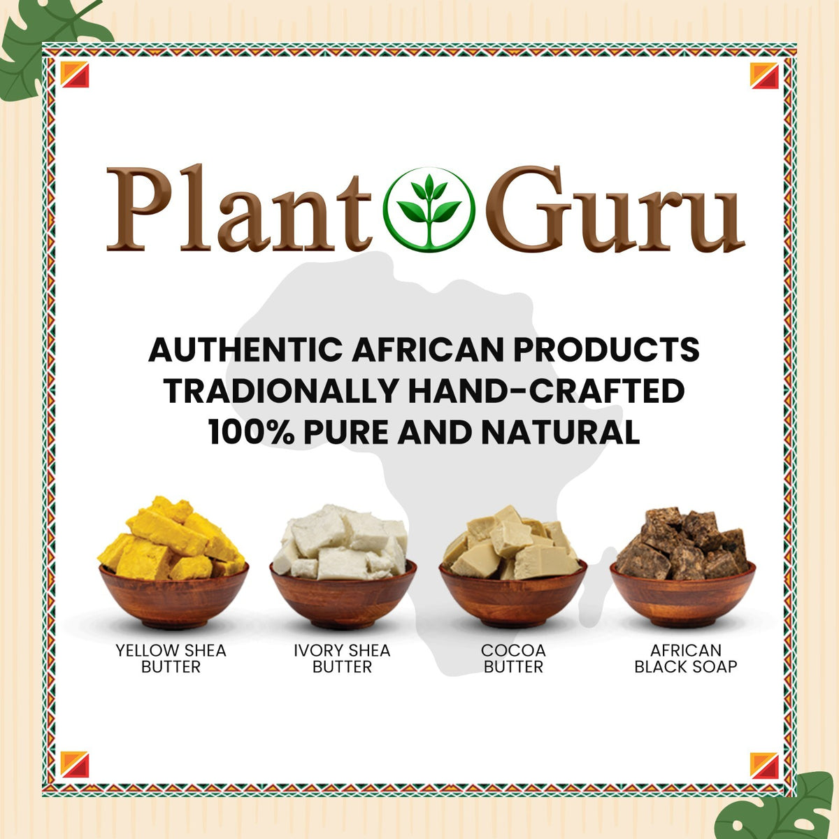 African Black Soap Bar 1 lb. Pure Natural Organic Ghana Skin & Hair Care