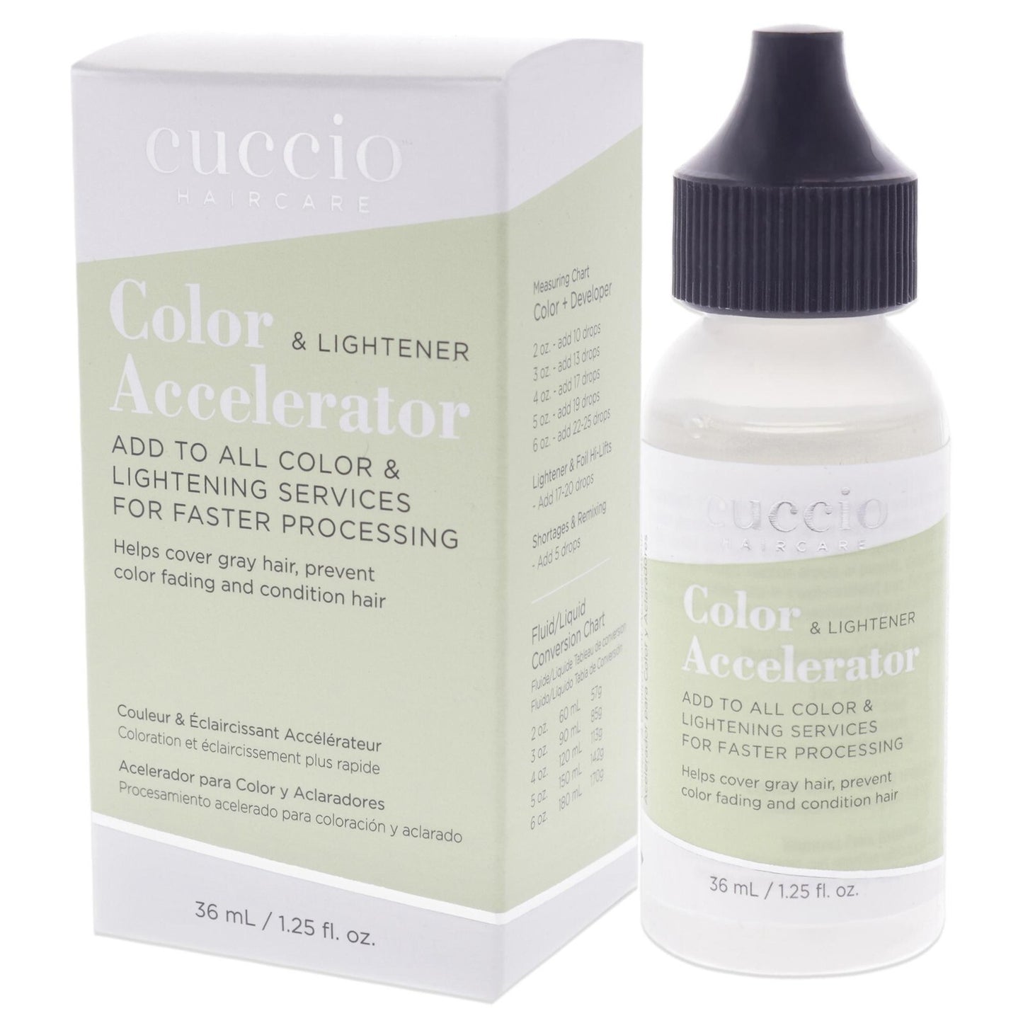 Hair Color and Lightener Accelerator by Cuccio 1.25 oz - Faster Processing, Gray Coverage, Long-Lasting Color