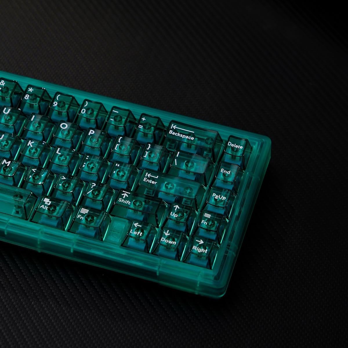 Green Transparent Keycap Set for Mechanical Keyboard Cherry Profile 114 Keys