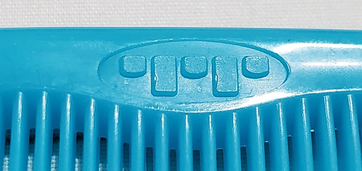 Vintage Tip Top Unbreakable Hair Combs 8 Inch - Blue & Red Set