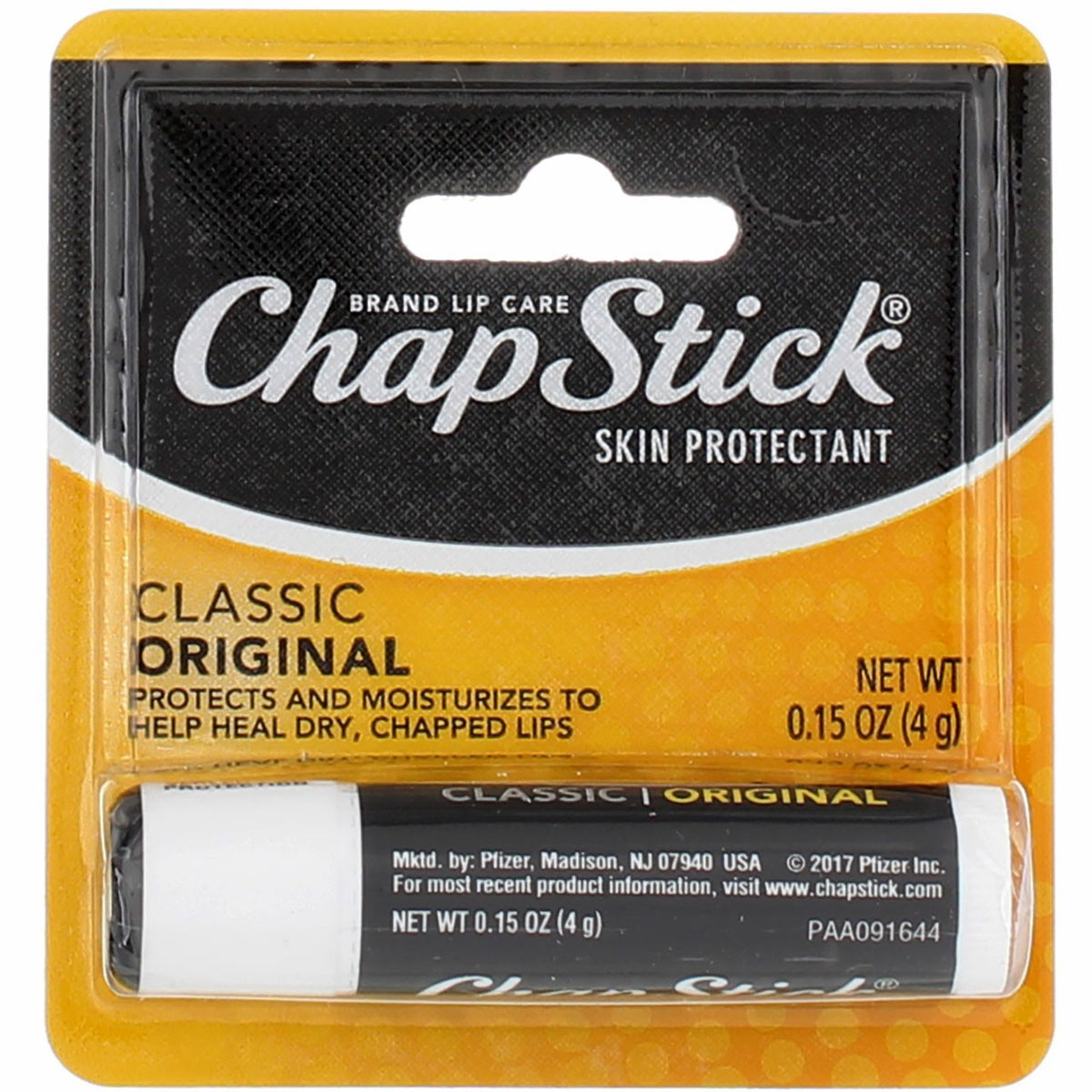 3 Pack Original Lip Balm Sticks - Softens & Protects Dry Lips