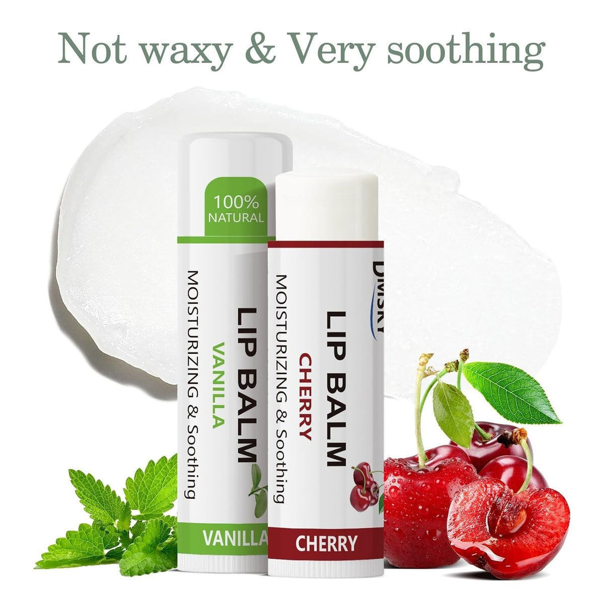 Fruit Lip Balm Set - Hydrating Non-Waxy Moisturizer for Men, Women, Kids
