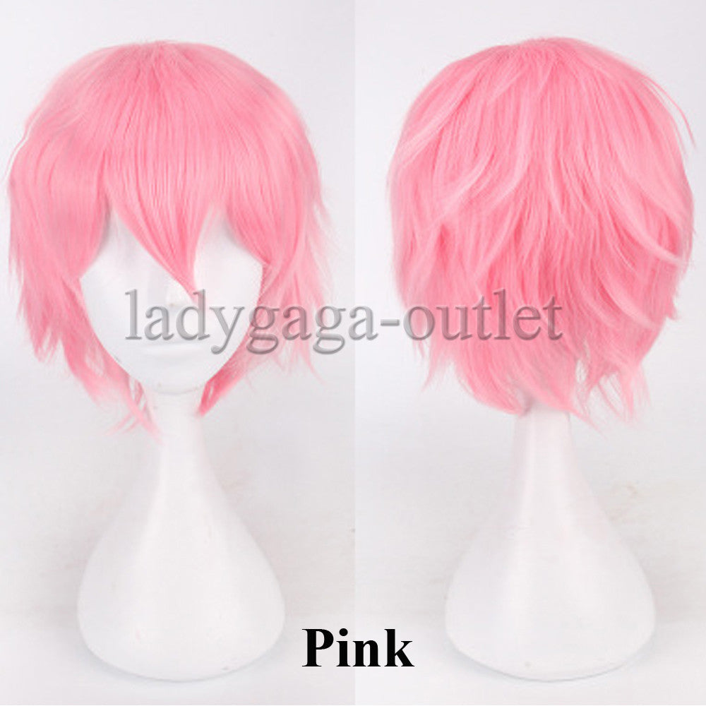 Unisex Short Pixie Wig for Cosplay and Costume Parties - Synthetic Hair