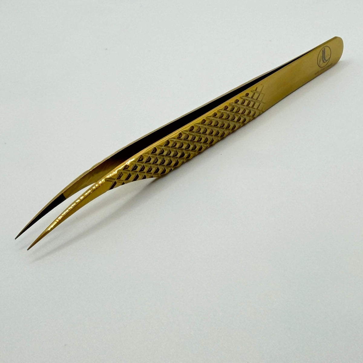 Golden Dolphin Isolation Tweezer - J Shape for Lash Extensions