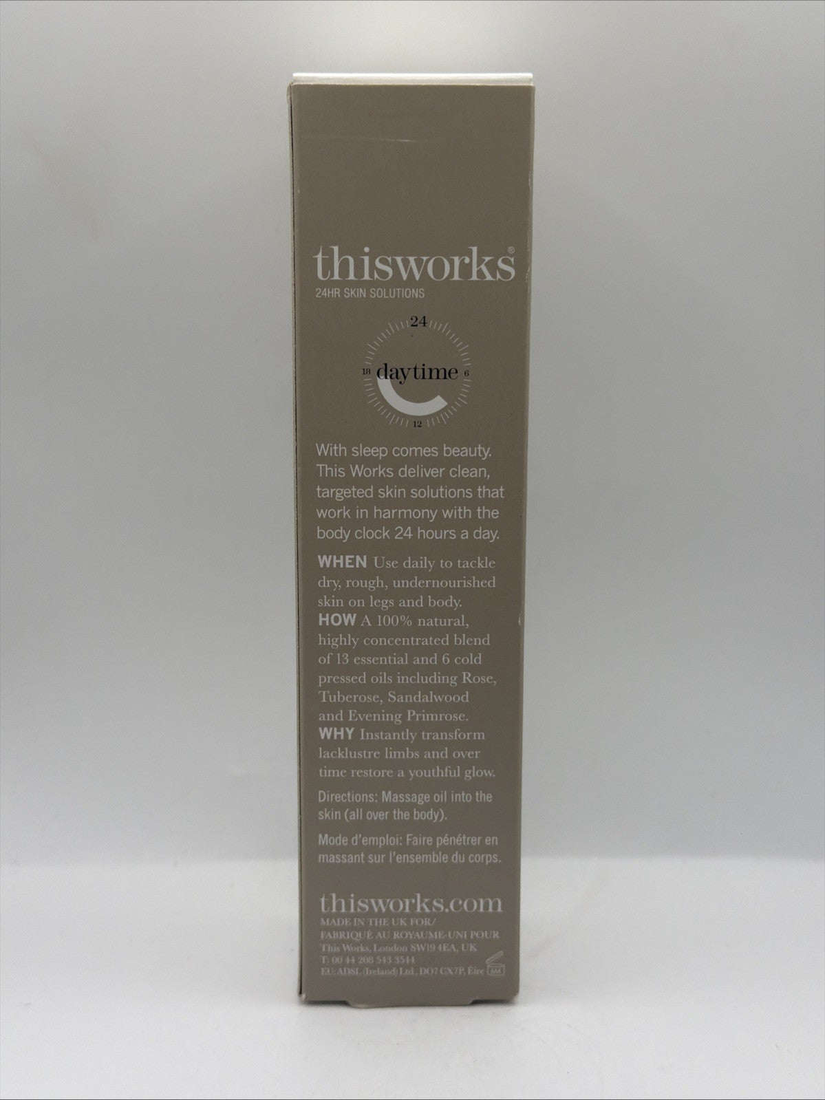 This Works Skin Deep Dry Leg Oil 4oz - Nourishing Body Oil for Dry Skin