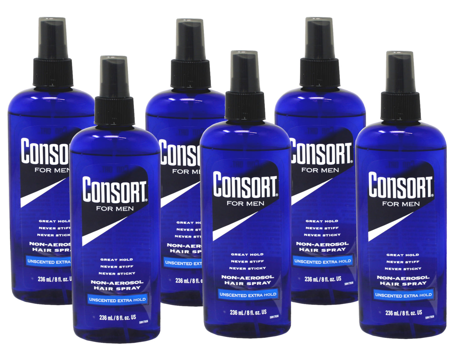 Unscented Extra Hold Hair Spray - 8oz, Pack of 6