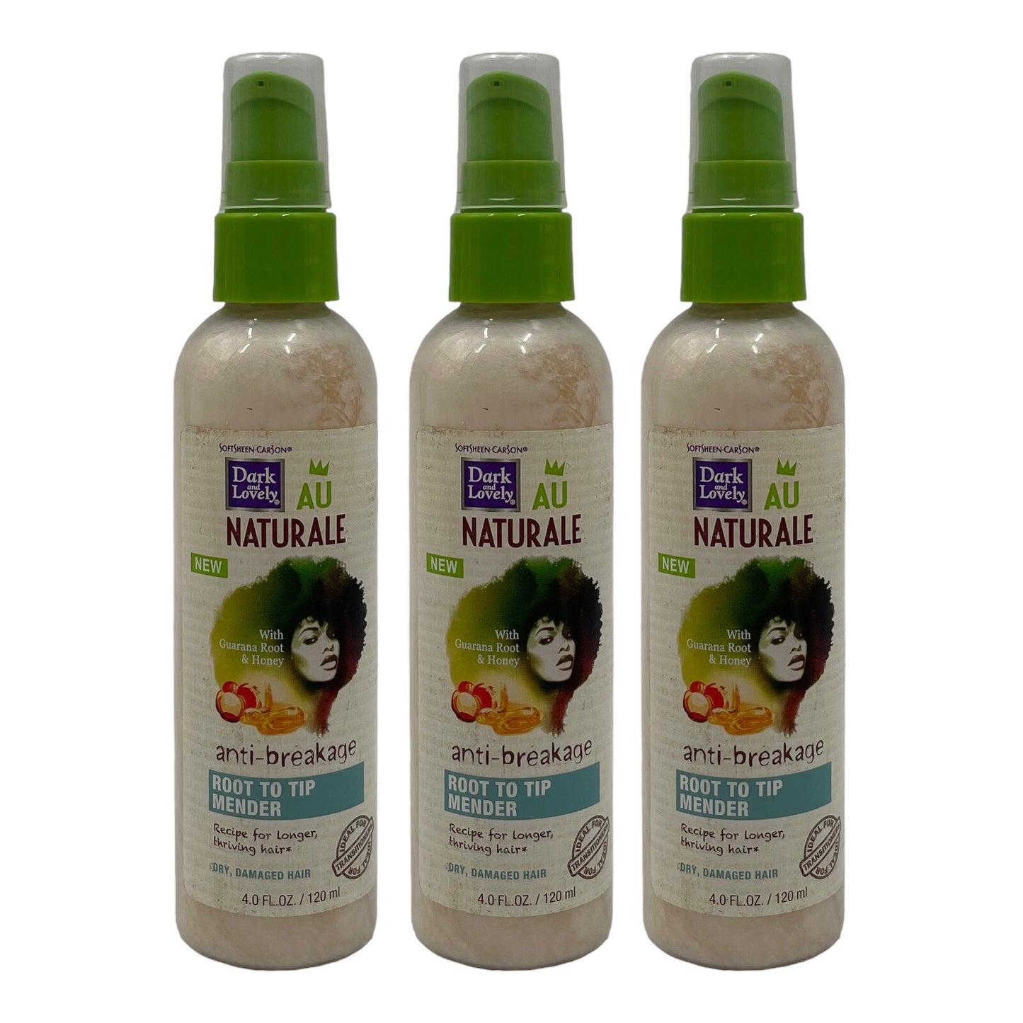 Anti Breakage Hair Treatment for Dry Hair - 3 Pack 4oz Root to Tip Mender