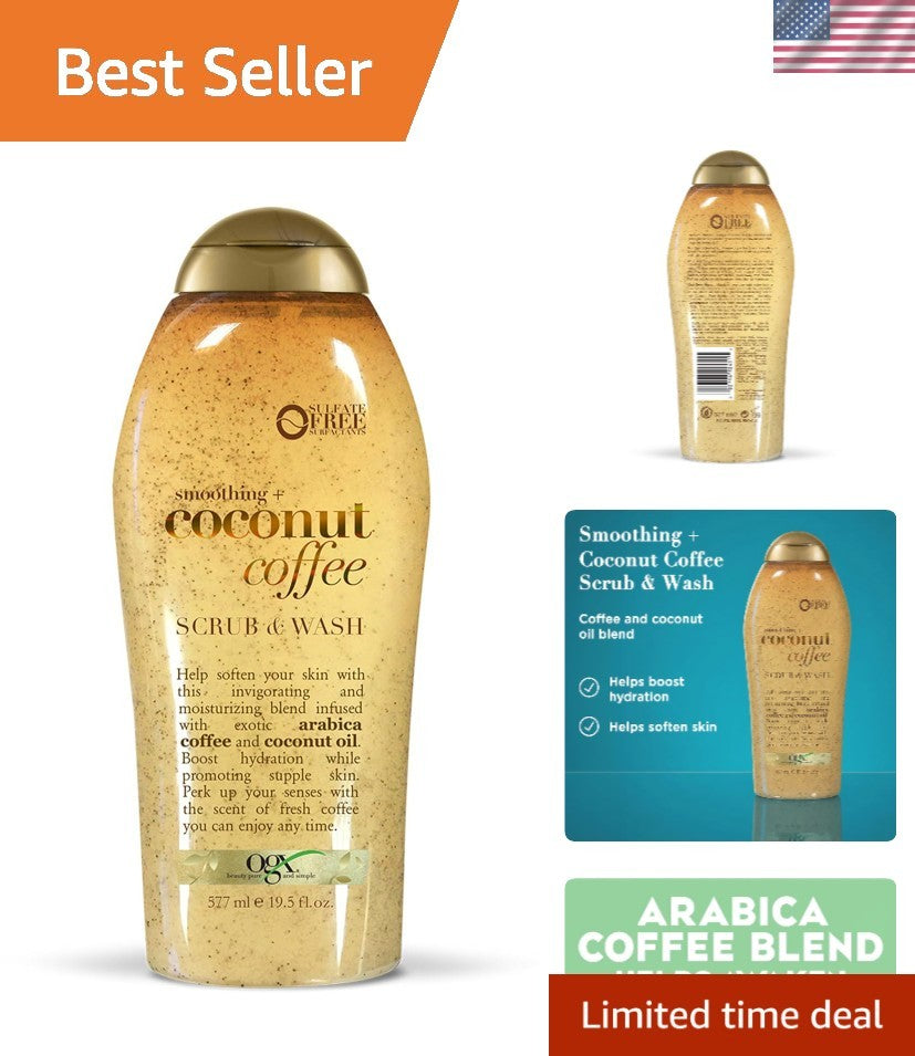 Paraben-Free OGX Coconut Coffee Exfoliating Daily Scrub - Hydrate &