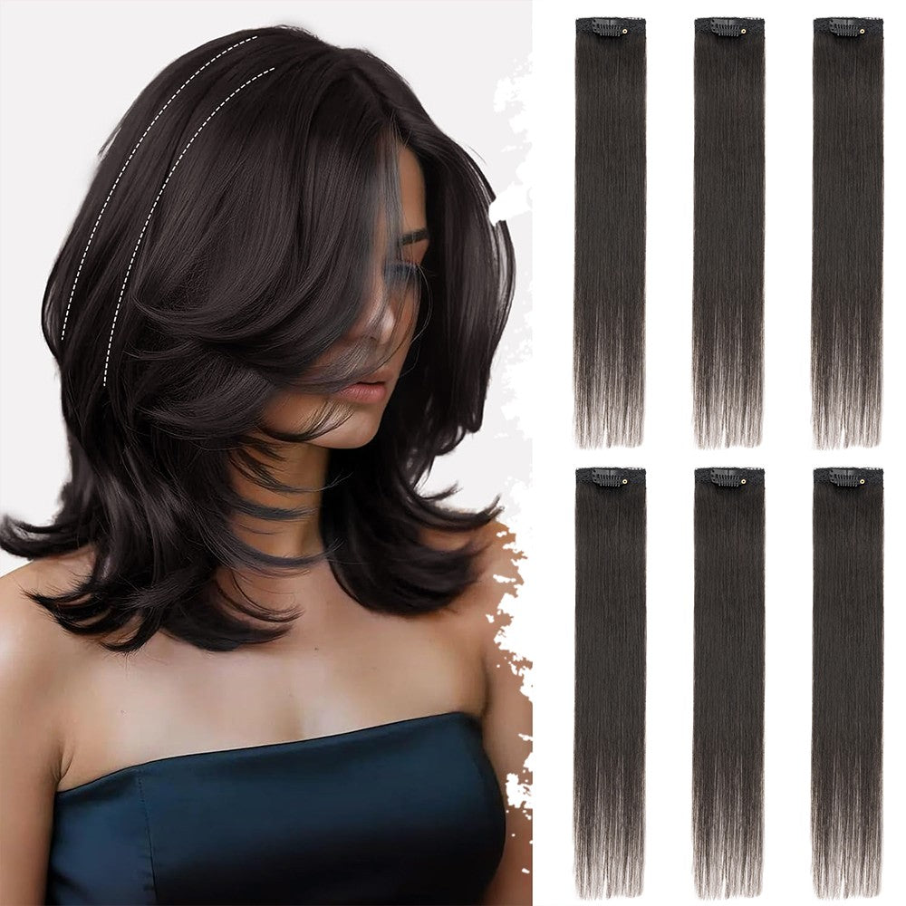 Clip-In Hair Topper Remy Human Hair Short Mini Patches for Volume & Coverage