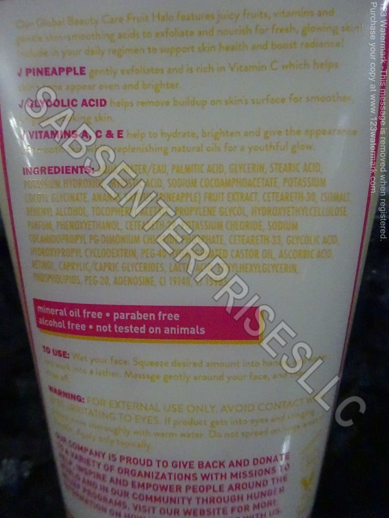 Brightening Facial Cleanser with Fruit Extracts - Pineapple & Glycolic Acid, 5 Fl oz