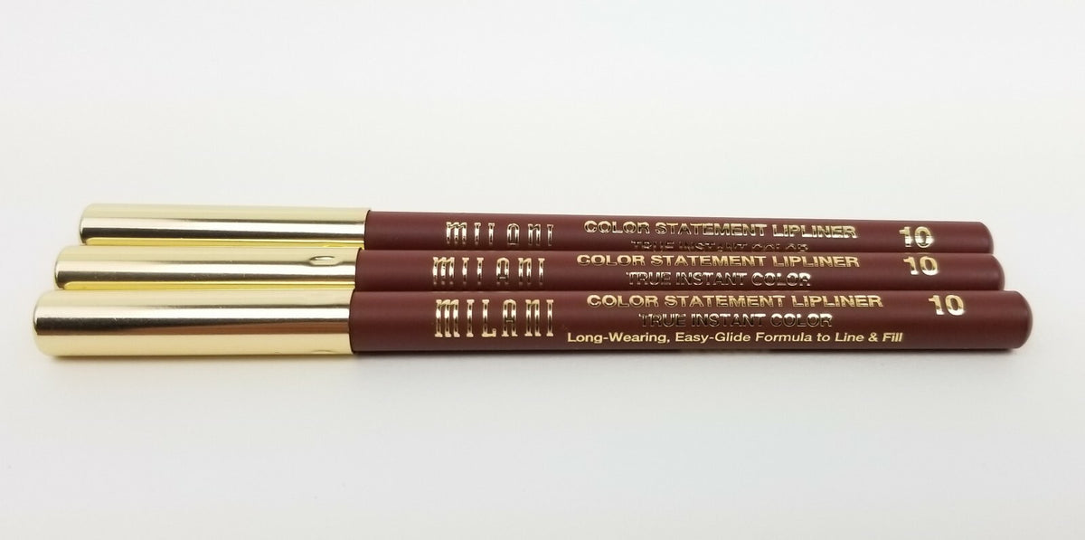 Lipliner Pencil #10 Cocoa - Set of 3 Milani Color Statement Instant Color