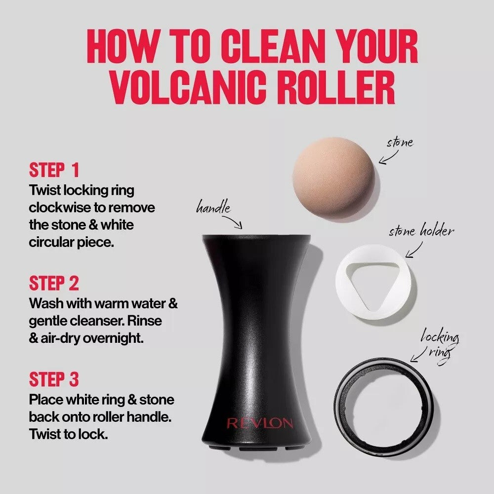 Revlon Reusable Volcanic Stone Facial Roller for Oil Absorption & Mattifying