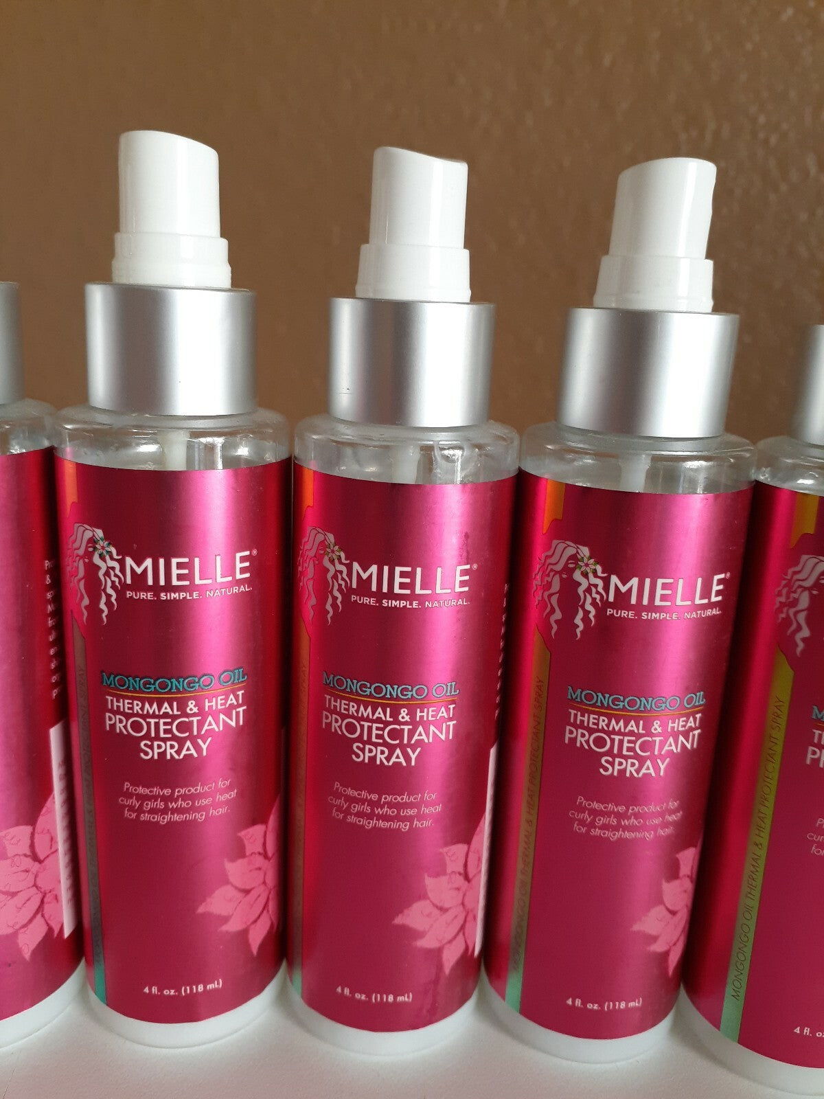 Mielle Organics Mongongo Oil Heat Protectant Spray 4 oz - Pack of 6, Missing Caps